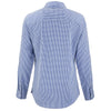 Cutter & Buck Women's Tour Blue/White Skyline Epic Confidence Recycled Gingham Long Sleeve Dress Shirt