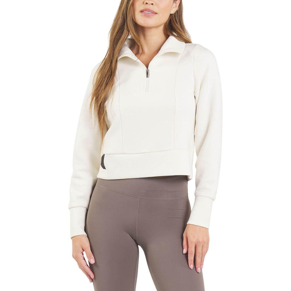 UNRL Women's Coconut LuxBreak Half-Zip Pullover