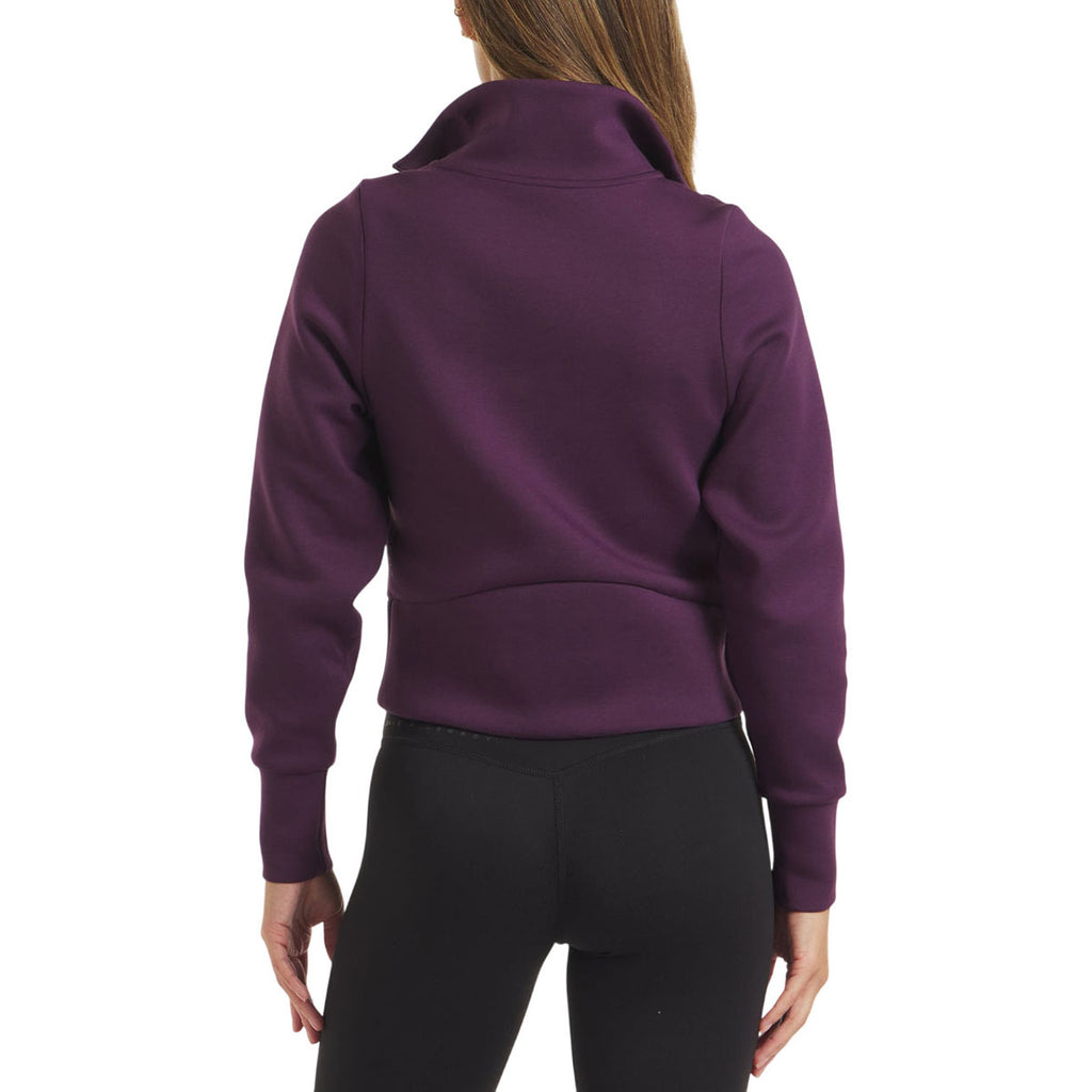 UNRL Women's Dark Plum LuxBreak Half-Zip Pullover