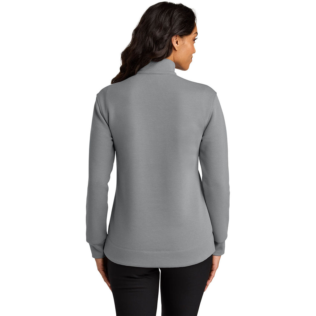 Port Authority Women's Gusty Grey Wearever Signature Double Pique 1/4-Zip