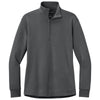 Port Authority Women's Storm Grey Wearever Signature Double Pique 1/4-Zip