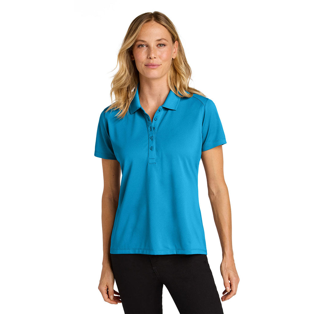 Port Authority Women's Parcel Blue Wearever Performance Pique Polo