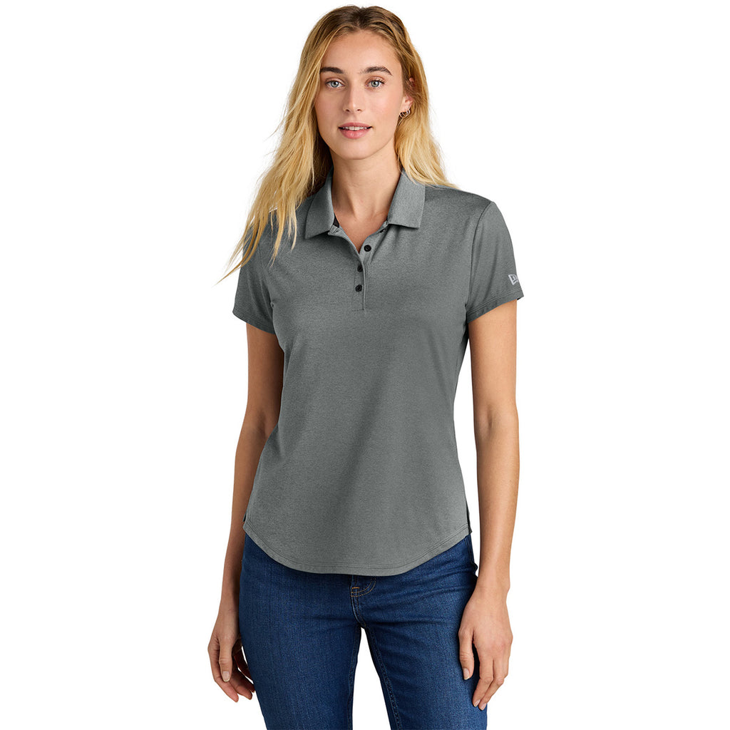 New Era Women's Shadow Grey Heather Power Polo