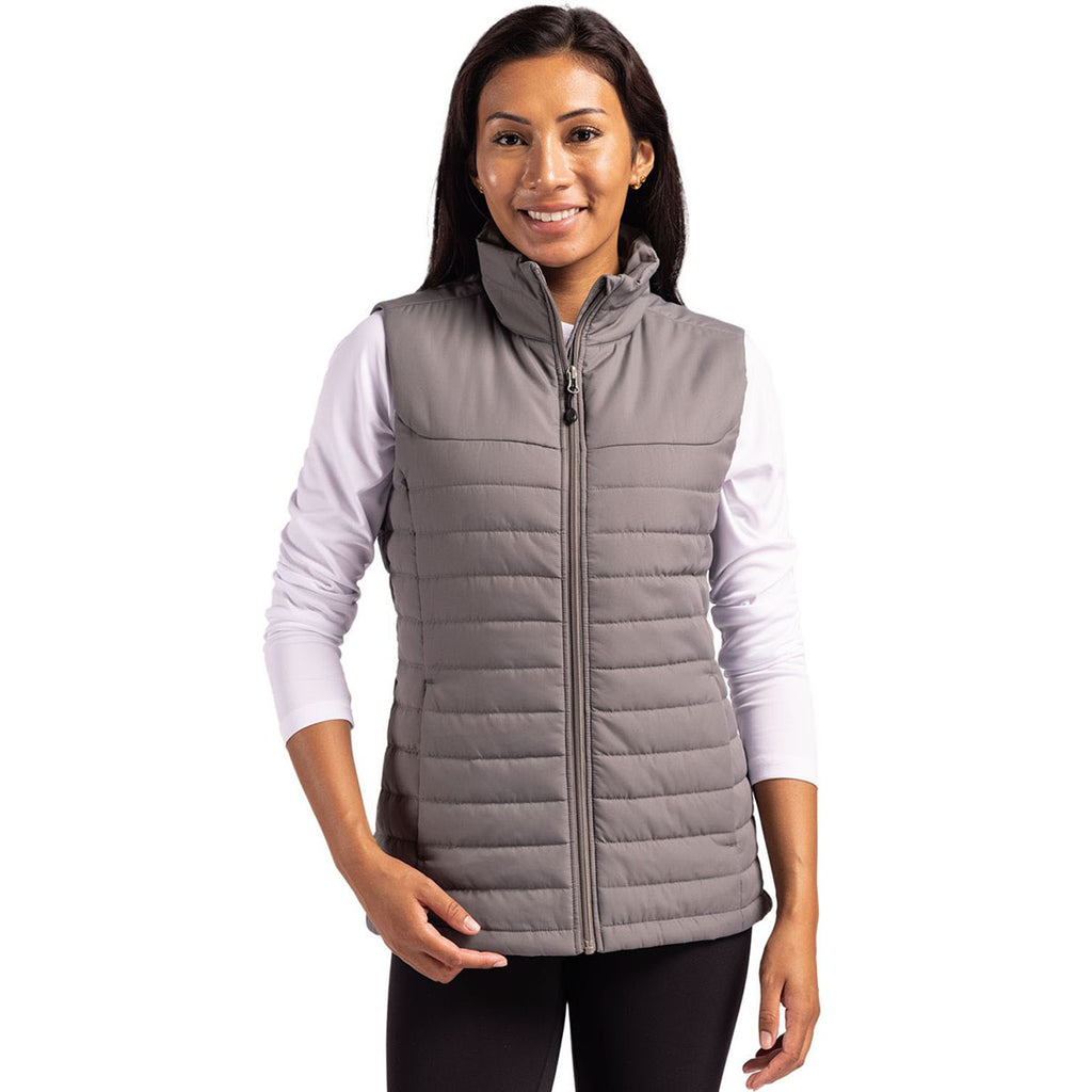 Clique Women's Pure Slate Elevation Eco Full Zip Puffer Vest