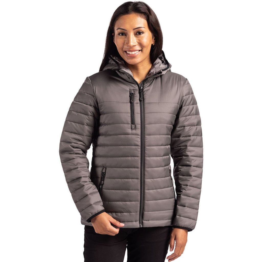 Clique Women's Pure Slate Valhalla Full Zip Puffer Jacket