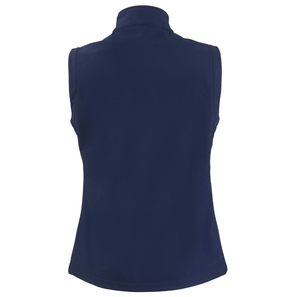 Clique Women's Dark Navy/Pure Slate Tempo Stretch Full Zip Softshell Vest