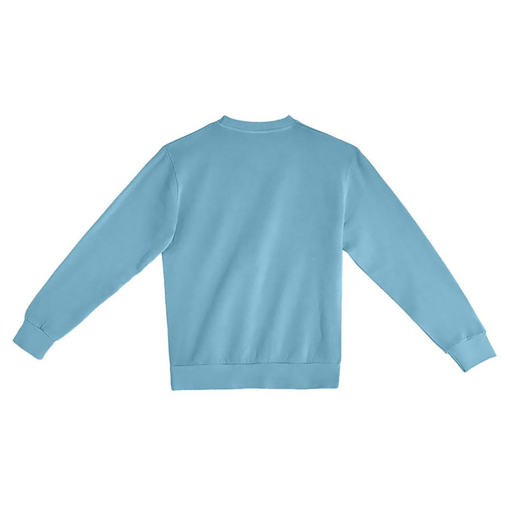 Lane Seven Unisex Pebble Blue Pigment-Dyed Crewneck Sweatshirt