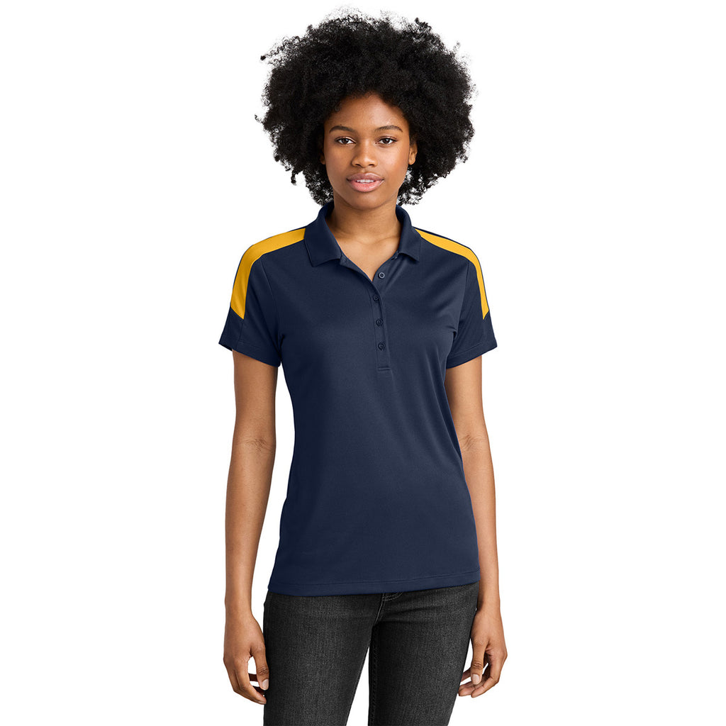 Sport-Tek Women's True Navy/ Gold Competitor United Polo