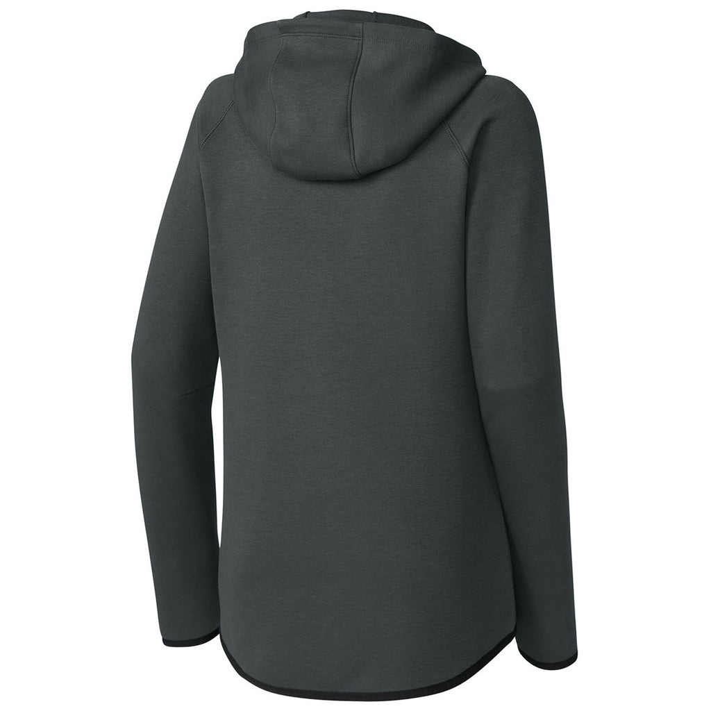 Sport-Tek Women's Iron Grey Phenom Full-Zip Hoodie