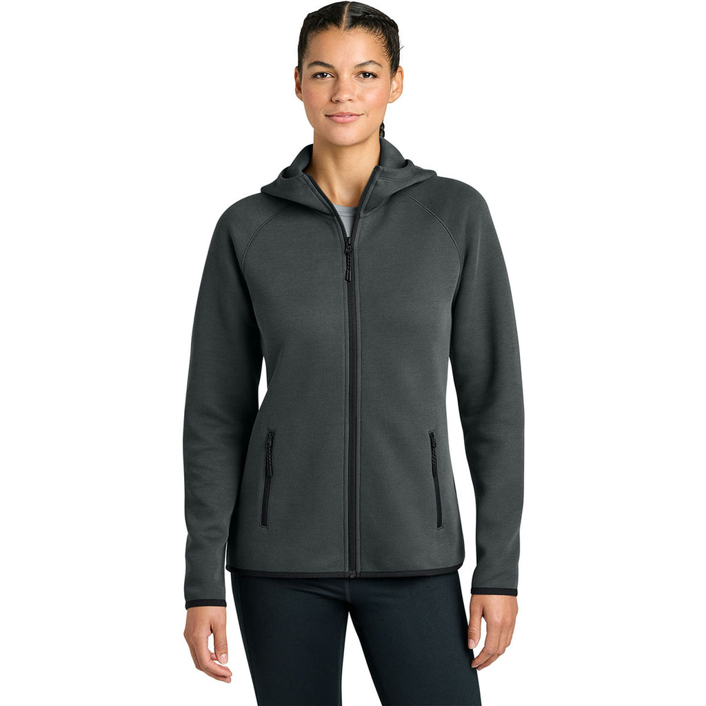 Sport-Tek Women's Iron Grey Phenom Full-Zip Hoodie