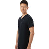 Jaanuu Men's Black Holmes Everyday 1-Pocket Scrub V-Neck Top