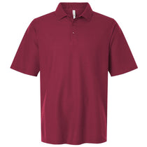 Harriton Men's Wine Maverick CVC Pique Polo