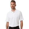 Harriton Men's White Tall Maverick CVC Pique Polo