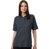 Harriton Women's Dark Charcoal Maverick CVC Pique Polo