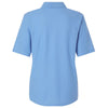 Harriton Women's Light College Blue Maverick CVC Pique Polo