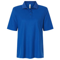Harriton Women's True Royal Maverick CVC Pique Polo