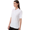 Harriton Women's White Maverick CVC Pique Polo