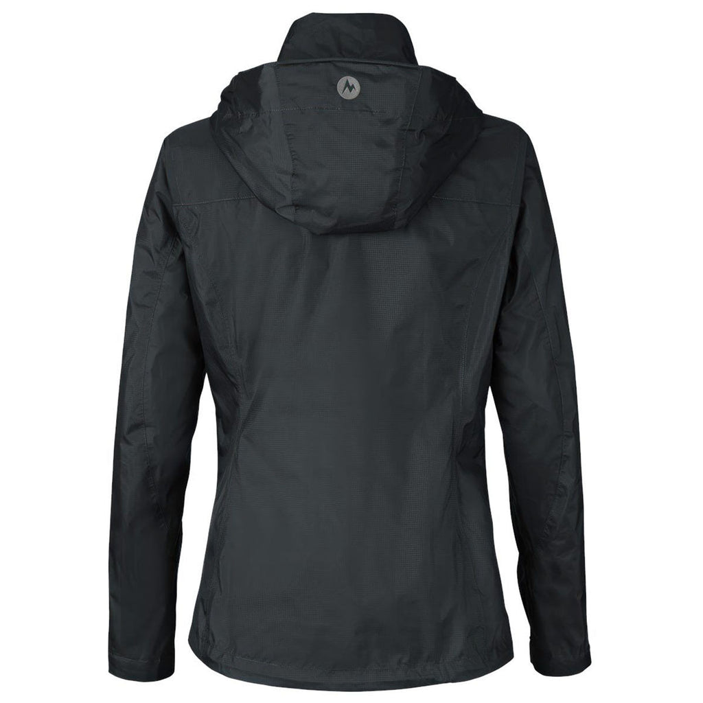 Marmot Women's Black PreCip Eco Packable Rain Jacket