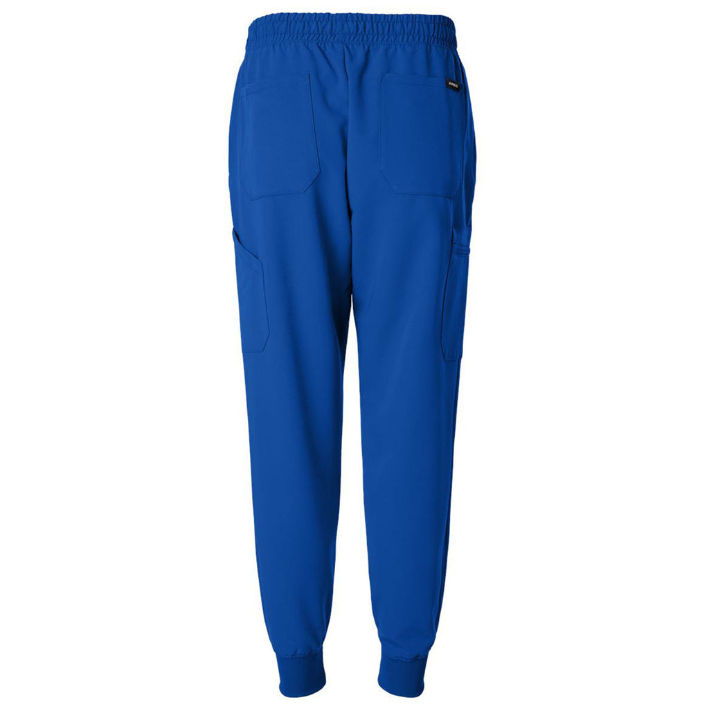 Jaanuu Men's Royal Blue Osmo 8-Pocket Scrub Jogger