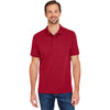 Harriton Men's Red Valiant Cotton Snag Protect Polo