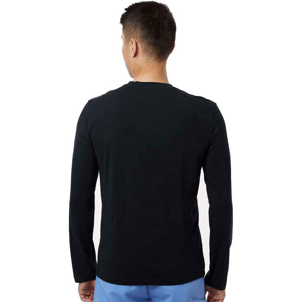 Jaanuu Men's Black RegenX Cotton Underscrub Long Sleeve T-Shirt