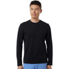 Jaanuu Men's Black RegenX Cotton Underscrub Long Sleeve T-Shirt