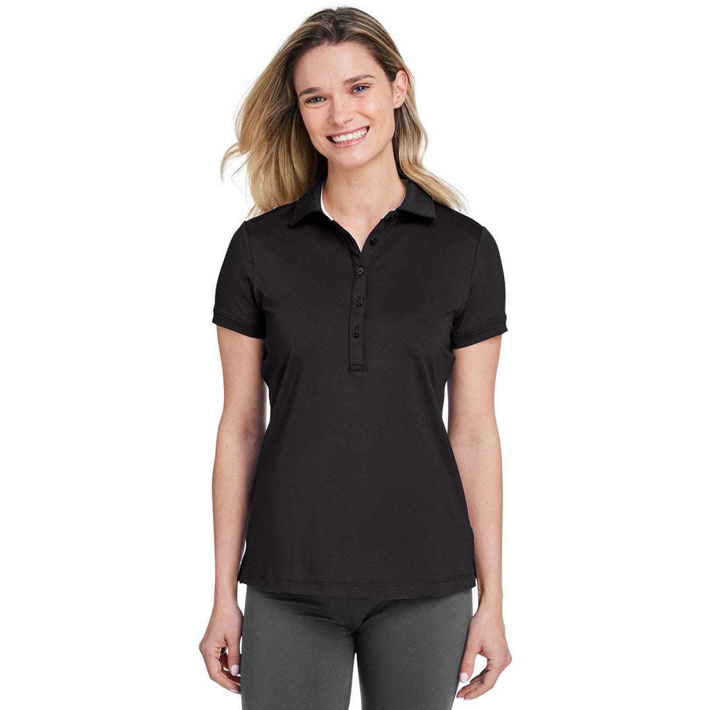 Fairway & Greene Women's Black Claire Tech Polo