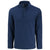 Cutter & Buck Men's Navy Blue Hunts Point Eco Textured Fleece Recycled Snap Pullover