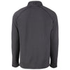 Cutter & Buck Men's Black Heather Peshastin Eco Fleece Recycled Half Zip Pullover