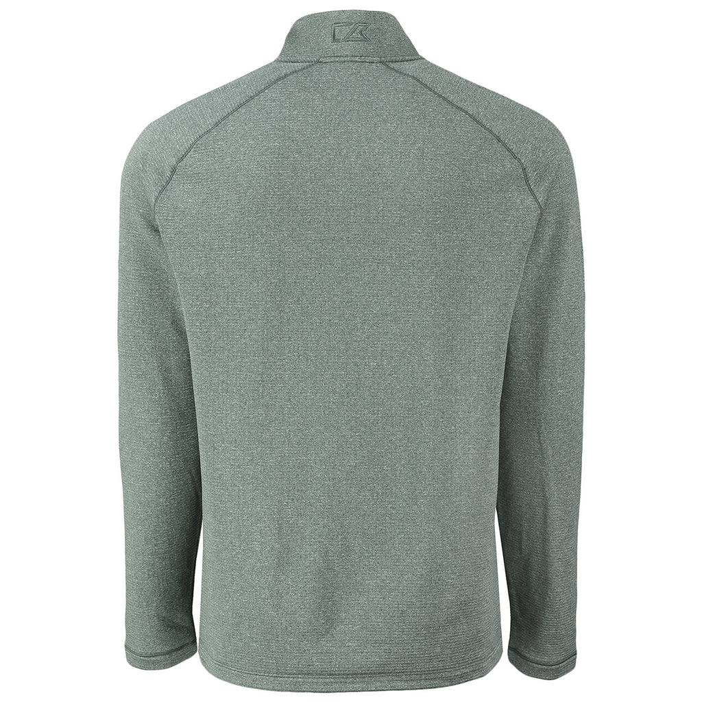 Cutter & Buck Men's Hunter Heather Peshastin Eco Fleece Recycled Half Zip Pullover