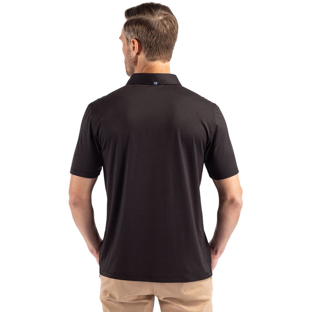 Cutter & Buck Men's Black Coastline Epic Comfort Eco Recycled Polo