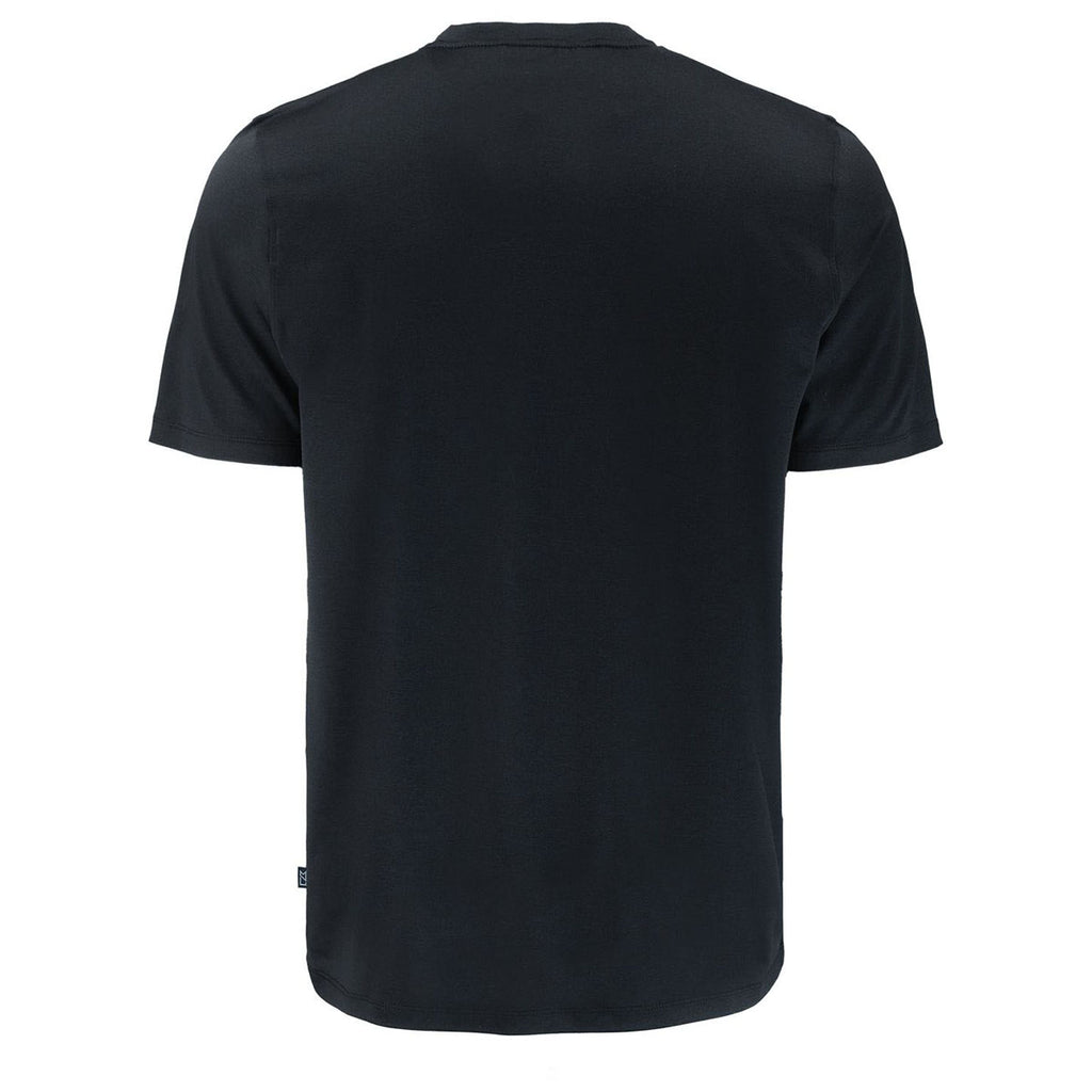 Cutter & Buck Men's Black Coastline Epic Comfort Recycled Short Sleeve Tee