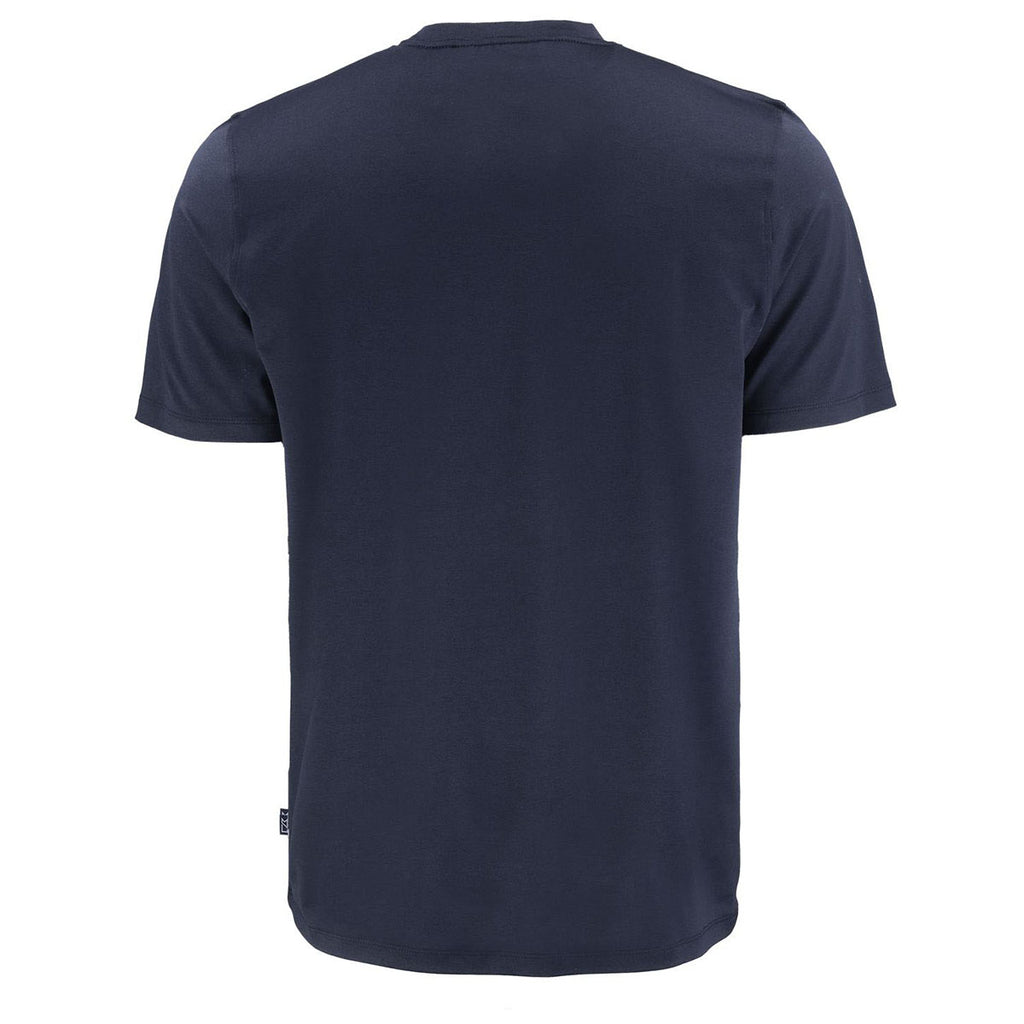 Cutter & Buck Men's Navy Blue Coastline Epic Comfort Recycled Short Sleeve Tee