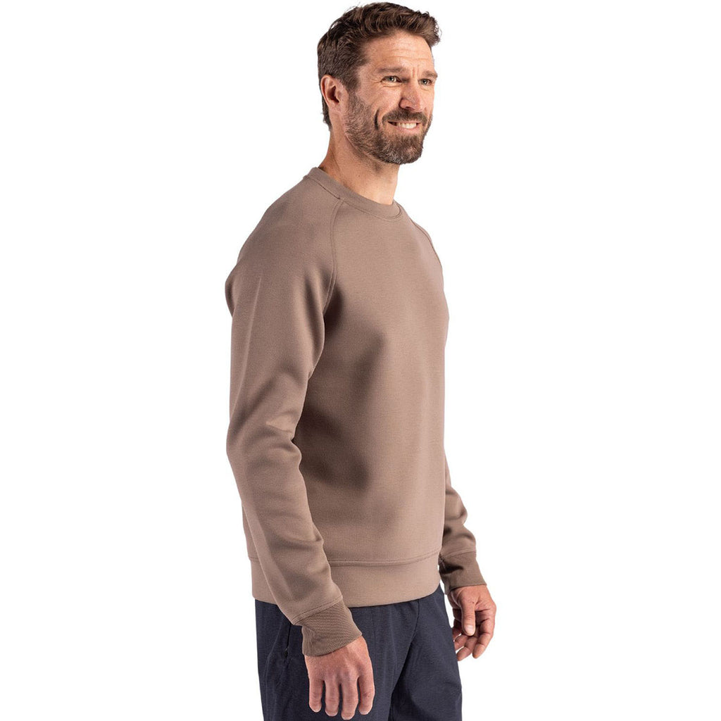 Cutter & Buck Men's Mushroom Roam Recycled Crew Neck Pullover