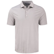 Cutter & Buck Men's Polished/White Forge Eco Fine Line Stripe Stretch Recycled Polo