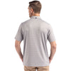 Cutter & Buck Men's Polished/White Forge Eco Fine Line Stripe Stretch Recycled Polo