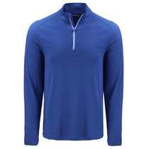 Cutter & Buck Men's Tour Blue Coastline Epic Comfort Recycled Quarter Zip
