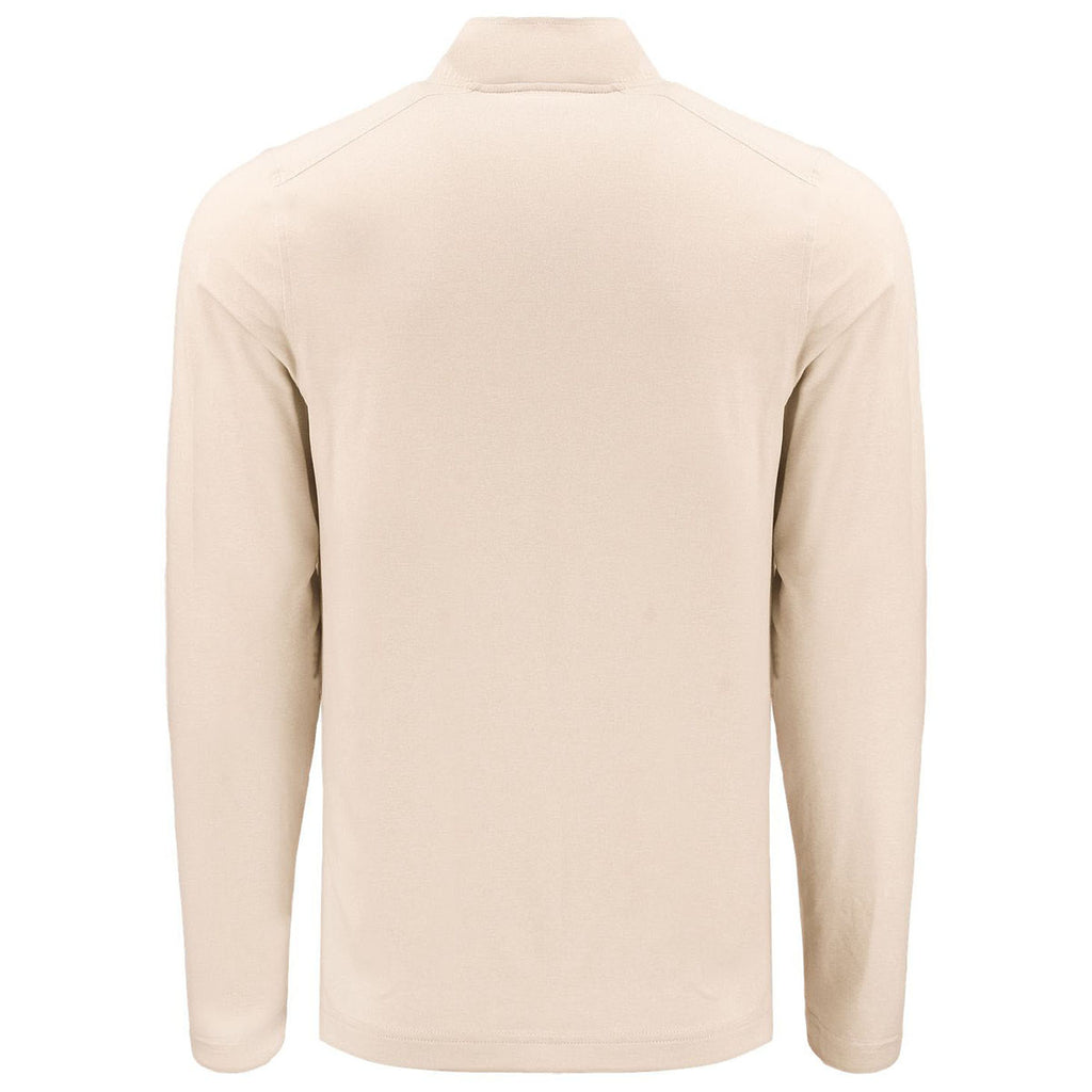 Cutter & Buck Men's Wheat Coastline Epic Comfort Recycled Quarter Zip