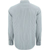 Cutter & Buck Men's Hunter/White Skyline Epic Confidence Recycled Pinstripe Long Sleeve Dress Shirt