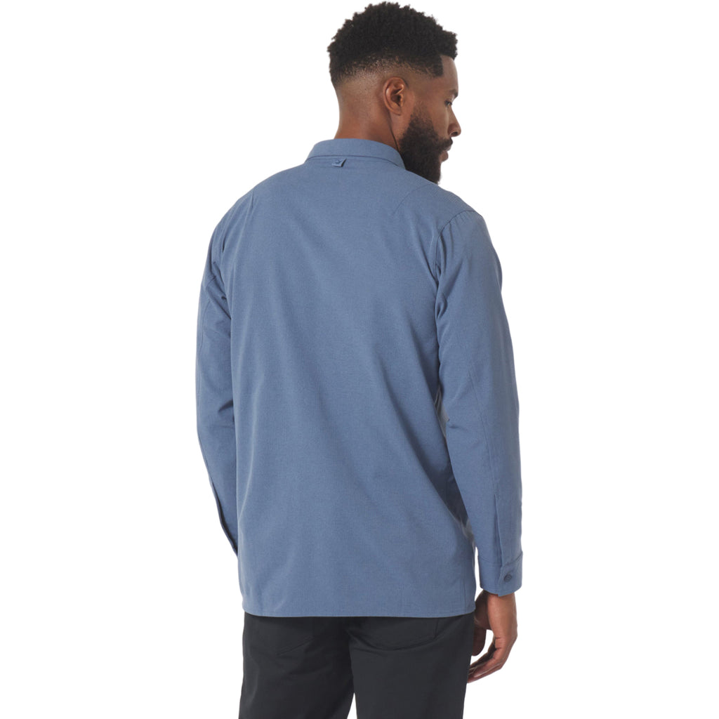 Glyder Men's Washed Blue Zephyr Long Sleeve Shirt