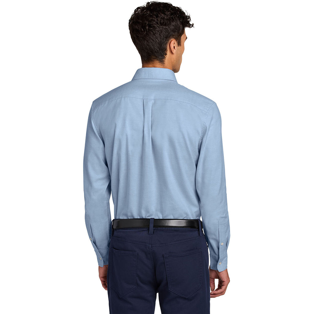 Mercer+Mettle Men's Cobalt Long Sleeve Modern Oxford Shirt