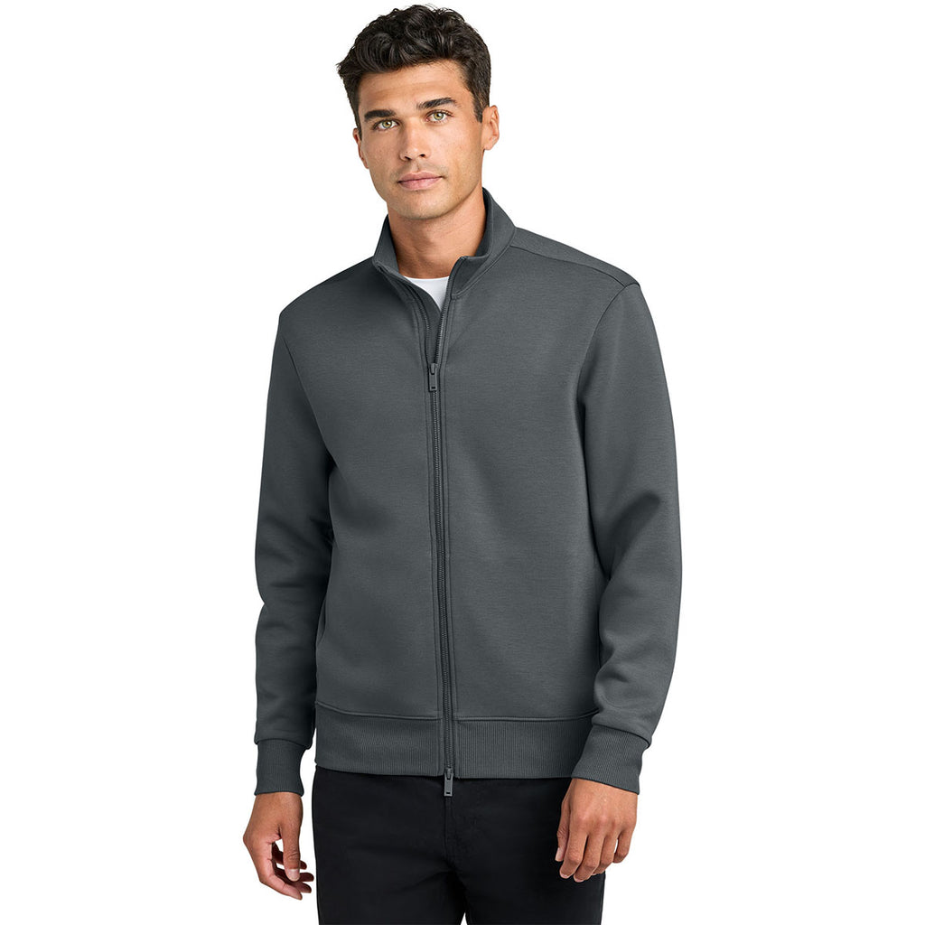 Mercer+Mettle Men's Storm Grey Soft Spacer Full-Zip