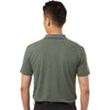 ANETIK Men's Dark Olive Heathered Transit Tech Polo