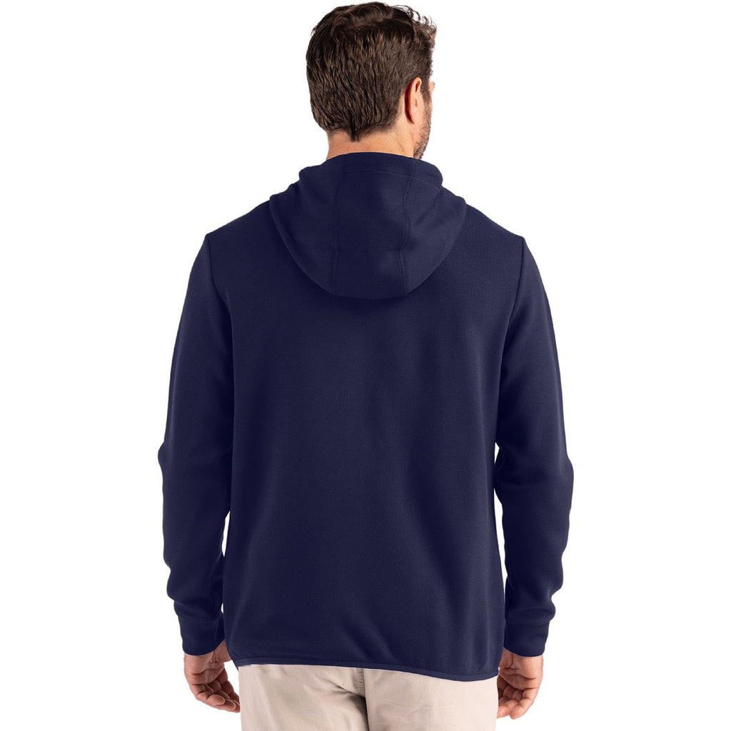 Clique Men's Dark Navy Haven Recycled Full Zip Hooded Sweatshirt