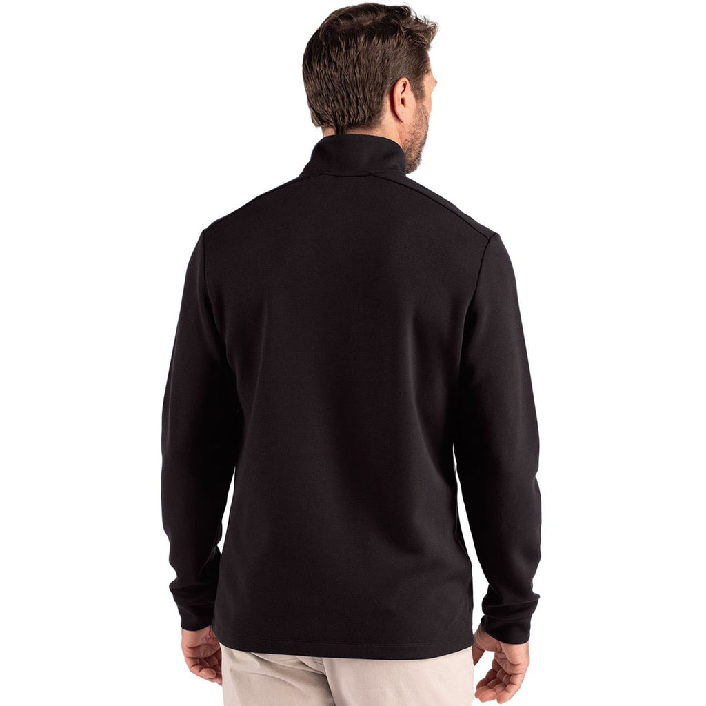 Clique Men's Black Haven Recycled Quarter Zip Pullover