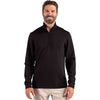 Clique Men's Black Haven Recycled Quarter Zip Pullover