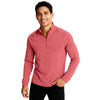 Clique Men's Red Heather Dash Recycled Quarter Zip Pullover