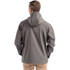 Clique Men's Pure Slate Telemark Eco Stretch Softshell Full Zip Hooded Jacket