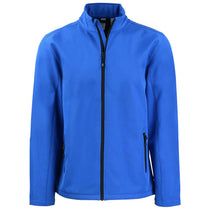 Clique Men's Royal Blue/Black Tempo Stretch Full Zip Softshell Jacket