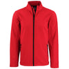 Clique Men's Red/Black Tempo Stretch Full Zip Softshell Jacket